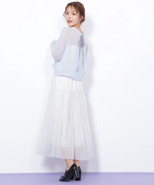 JILL by JILL STUART(ジルバイジルスチュアート)の「◇ラメチュールティアードスカート(スカート・レディース・ピンク/グレー/ホワイト・FREE)」の22枚目の写真