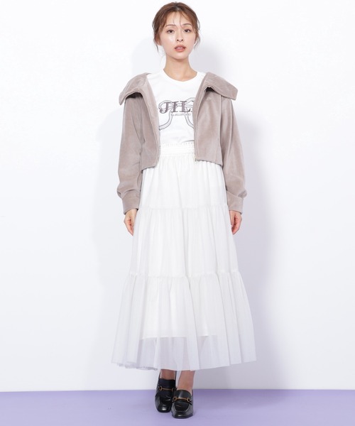 JILL by JILL STUART(ジルバイジルスチュアート)の「◇ラメチュールティアードスカート(スカート・レディース・ピンク/グレー/ホワイト・FREE)」の18枚目の写真