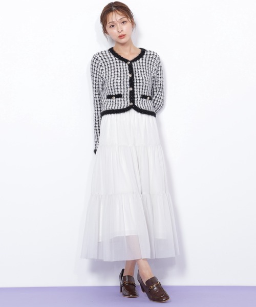 JILL by JILL STUART(ジルバイジルスチュアート)の「◇ラメチュールティアードスカート(スカート・レディース・ピンク/グレー/ホワイト・FREE)」の12枚目の写真