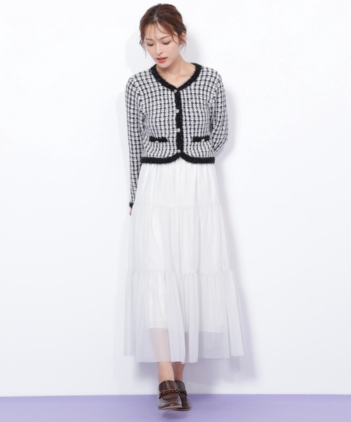 JILL by JILL STUART(ジルバイジルスチュアート)の「◇ラメチュールティアードスカート(スカート・レディース・ピンク/グレー/ホワイト・FREE)」の10枚目の写真