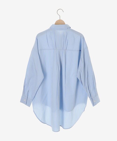 le.coeur blanc(ルクールブラン)の「《WEB限定アイテム》バックギャザーストライプオーバーシャツ(シャツ/ブラウス・レディース・ブラウン系その他2/ホワイト系その他2/ブルー系その他2/ブルー系その他3・38)」の8枚目の写真