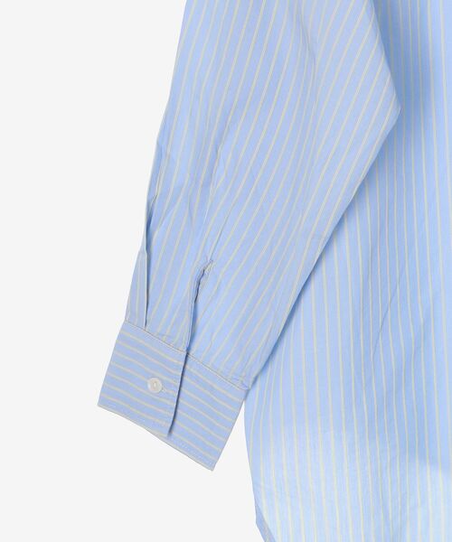 le.coeur blanc(ルクールブラン)の「《WEB限定アイテム》バックギャザーストライプオーバーシャツ(シャツ/ブラウス・レディース・ブラウン系その他2/ホワイト系その他2/ブルー系その他2/ブルー系その他3・38)」の10枚目の写真