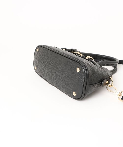 RIPANI（リパーニ）の「【RIPANI】センターベルトレザーハンドバッグ(Q56457)（ハンドバッグ・レディース・ライトグレー/ブラック・ALL）」の4枚目の写真
