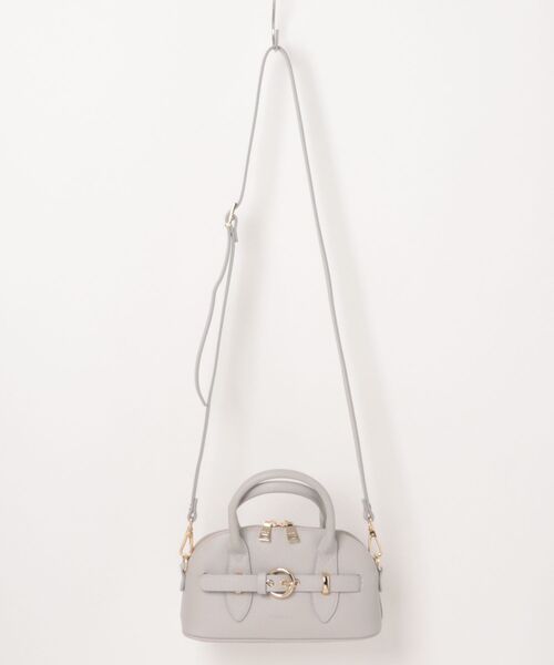 RIPANI（リパーニ）の「【RIPANI】センターベルトレザーハンドバッグ(Q56457)（ハンドバッグ・レディース・ライトグレー/ブラック・ALL）」の9枚目の写真