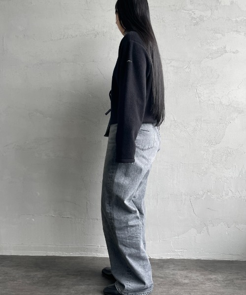 ORCIVAL（オーシバル）の「[ORCIVAL/オーシバル] クルーネック フリースカーディガン（カーディガン/ボレロ・レディース・グレー/サックスブルー/グレイッシュベージュ/ブラック・2）」の13枚目の写真