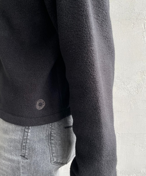 ORCIVAL（オーシバル）の「[ORCIVAL/オーシバル] クルーネック フリースカーディガン（カーディガン/ボレロ・レディース・グレー/サックスブルー/グレイッシュベージュ/ブラック・2）」の16枚目の写真