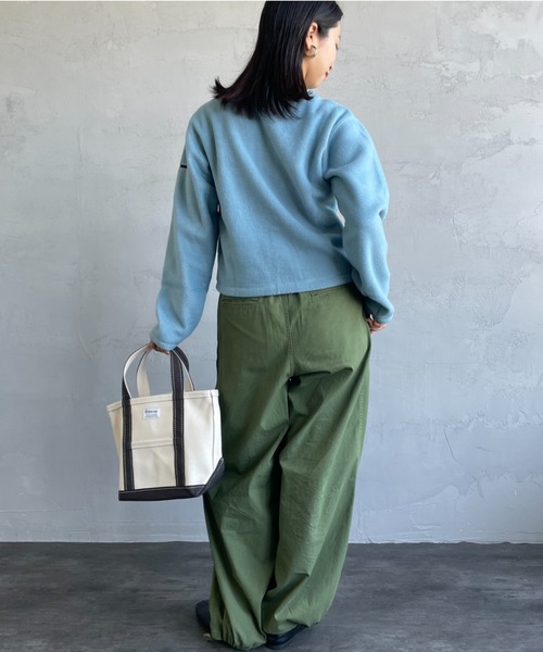 セール】[ORCIVAL/オーシバル] クルーネック フリースカーディガン