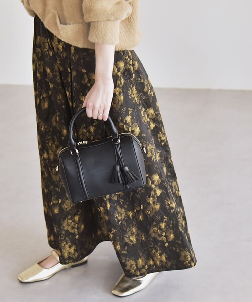 quaranciel: 2way タッセル チャーム ミニ ボストン バッグ（ボストン