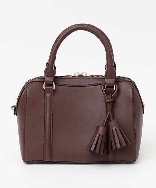 quaranciel: 2way タッセル チャーム ミニ ボストン バッグ（ボストン