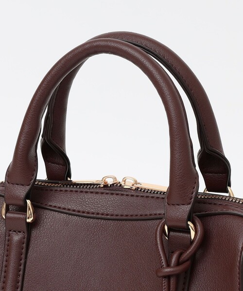 セール】quaranciel: 2way タッセル チャーム ミニ ボストン バッグ