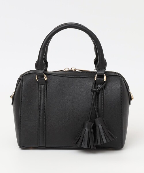 quaranciel: 2way タッセル チャーム ミニ ボストン バッグ（ボストン