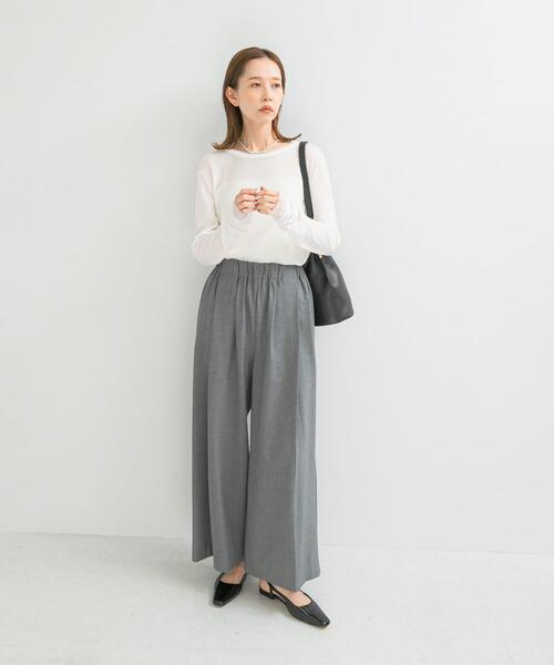 URBAN RESEARCH ROSSO WOMEN（アーバンリサーチ　ロッソ）の「シアードッキングカットソー（Tシャツ/カットソー・レディース・ネイビー/ライトブルー/オフホワイト・FREE）」の8枚目の写真