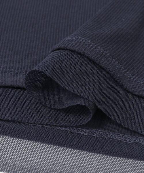 URBAN RESEARCH ROSSO WOMEN（アーバンリサーチ　ロッソ）の「シアードッキングカットソー（Tシャツ/カットソー・レディース・ネイビー/ライトブルー/オフホワイト・FREE）」の14枚目の写真