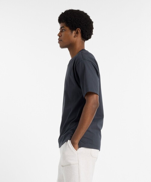 NEW BALANCE(ニューバランス)の「New Balance/ニューバランス S.O HWコットン S/S Tシャツ/MT43739(Tシャツ/カットソー・メンズ・ベージュ/ホワイト/チャコールグレー・MEDIUM/X-LARGE/LARGE/SMALL)」の6枚目の写真