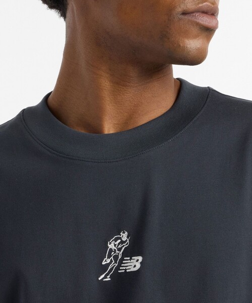 NEW BALANCE(ニューバランス)の「New Balance/ニューバランス S.O HWコットン S/S Tシャツ/MT43739(Tシャツ/カットソー・メンズ・ベージュ/ホワイト/チャコールグレー・MEDIUM/X-LARGE/LARGE/SMALL)」の8枚目の写真