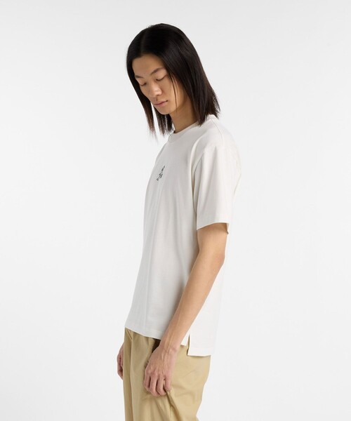 NEW BALANCE(ニューバランス)の「New Balance/ニューバランス S.O HWコットン S/S Tシャツ/MT43739(Tシャツ/カットソー・メンズ・ベージュ/ホワイト/チャコールグレー・MEDIUM/X-LARGE/LARGE/SMALL)」の9枚目の写真