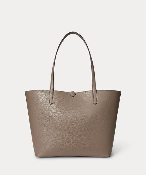 フェイクレザー ラージ リバーシブル トート バッグ（トートバッグ