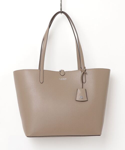 フェイクレザー ラージ リバーシブル トート バッグ（トートバッグ