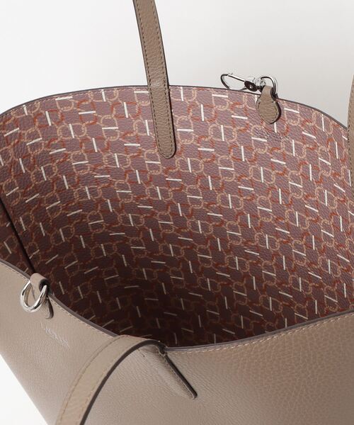 フェイクレザー ラージ リバーシブル トート バッグ（トートバッグ