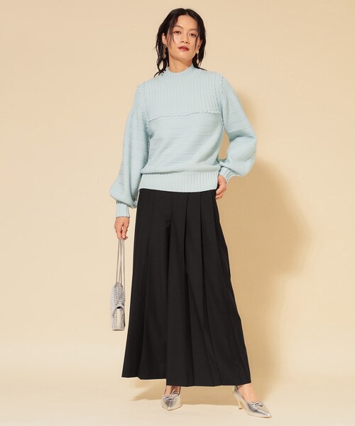 Sunauna(スーナウーナ)の「【COLLECTION LINE】プリーツパンツ(その他パンツ・レディース・ボルドー/ブラック・38/40)」の4枚目の写真