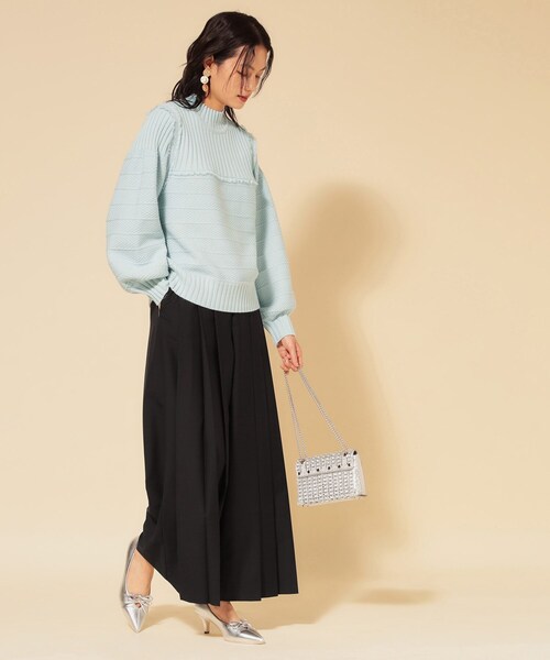 Sunauna(スーナウーナ)の「【COLLECTION LINE】プリーツパンツ(その他パンツ・レディース・ボルドー/ブラック・38/40)」の5枚目の写真