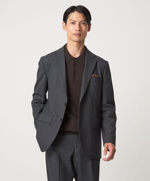 green label relaxing(グリーンレーベルリラクシング)の「Super 120's ハイゲージ ニット ポロシャツ(ニット/セーター・メンズ・ブラック/ダークブラウン/パープル・S/M/L/XL)」の11枚目の写真