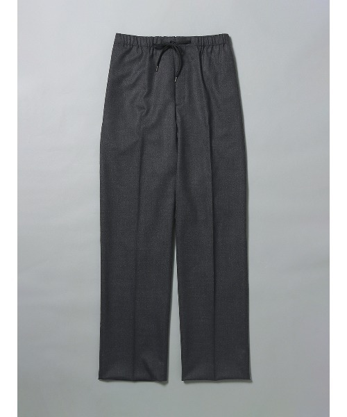 SUIT SQUARE（スーツスクエア）の「GOOVI イージーパンツ ストレッチ ウールサキソニー 無地（スラックス・メンズ・グレー系2/グレー系1・1/2/3）」の2枚目の写真