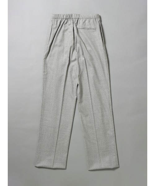 SUIT SQUARE（スーツスクエア）の「GOOVI イージーパンツ ストレッチ ウールサキソニー 無地（スラックス・メンズ・グレー系2/グレー系1・1/2/3）」の3枚目の写真