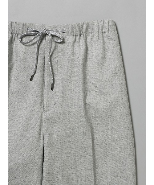 SUIT SQUARE（スーツスクエア）の「GOOVI イージーパンツ ストレッチ ウールサキソニー 無地（スラックス・メンズ・グレー系2/グレー系1・1/2/3）」の4枚目の写真