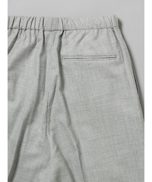 SUIT SQUARE（スーツスクエア）の「GOOVI イージーパンツ ストレッチ ウールサキソニー 無地（スラックス・メンズ・グレー系2/グレー系1・1/2/3）」の8枚目の写真