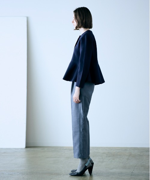 Marilyn Moon（マリリンムーン）の「milanorib peplum jacket（その他アウター・レディース・ネイビー/チャコールグレー/ブラック・FREE）」の9枚目の写真