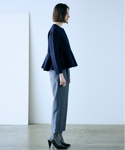 Marilyn Moon（マリリンムーン）の「milanorib peplum jacket（その他アウター・レディース・ネイビー/チャコールグレー/ブラック・FREE）」の10枚目の写真