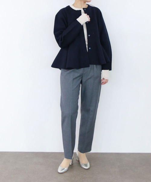 Marilyn Moon（マリリンムーン）の「milanorib peplum jacket（その他アウター・レディース・ネイビー/チャコールグレー/ブラック・FREE）」の18枚目の写真