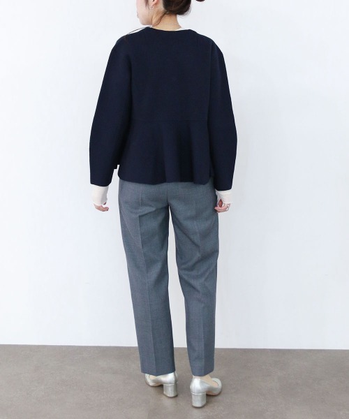 Marilyn Moon（マリリンムーン）の「milanorib peplum jacket（その他アウター・レディース・ネイビー/チャコールグレー/ブラック・FREE）」の20枚目の写真