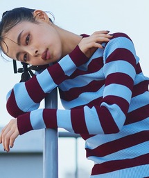 Narcissus ナルシス ボーダージップノースリ Narcissus｜ナルシスのニット/セーター通販 - ZOZOTOWN