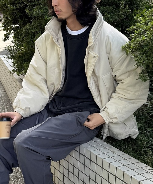 DRAW（ドロー）の「DRAW(ドロー) / モンスターショートパデットジャケット（ブルゾン・レディース・アイボリー/グレー/ブラック・MEDIUM/LARGE）」の15枚目の写真