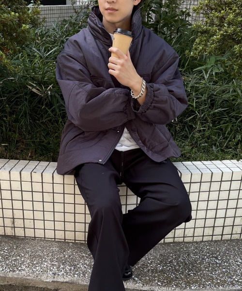 DRAW（ドロー）の「DRAW(ドロー) / モンスターショートパデットジャケット（ブルゾン・レディース・アイボリー/グレー/ブラック・MEDIUM/LARGE）」の20枚目の写真