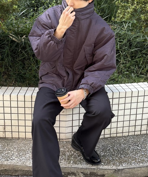 DRAW（ドロー）の「DRAW(ドロー) / モンスターショートパデットジャケット（ブルゾン・レディース・アイボリー/グレー/ブラック・MEDIUM/LARGE）」の17枚目の写真