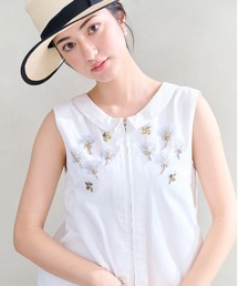 Chestyチェスティ ホワイトワンピース ミックスレースシャツワンピース |【公式】Chestyオンラインショップ