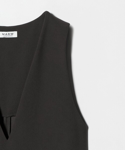 MARW UNITED ARROWS＞ジャージー Vネック ワンピース