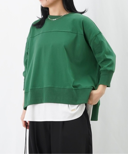 LUCA/LADY LUCK LUCA(ルカ/レディラックルカ)の「LC/LLL 5分袖ワイドプルオーバー(Tシャツ/カットソー・レディース・アイボリー/ブラック/グリーン・FREE)」の20枚目の写真