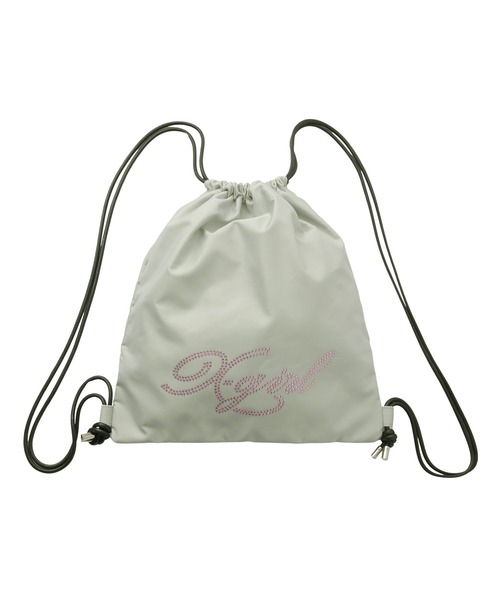 X-girl（エックスガール）の「RHINESTONE KNAPSACK（バックパック/リュック・レディース・グレー/ブラック・ONE SIZE）」の6枚目の写真