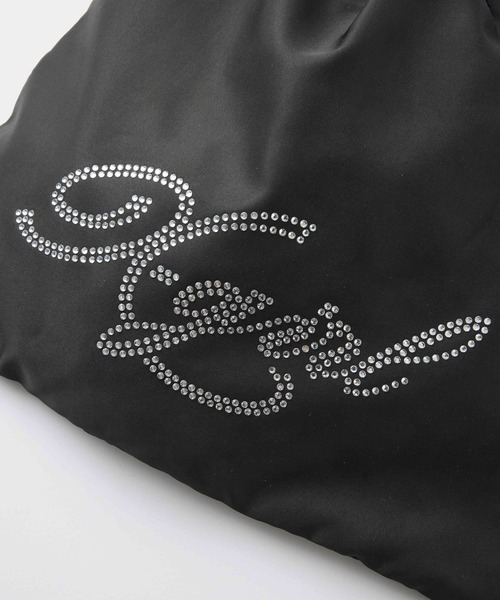 X-girl（エックスガール）の「RHINESTONE KNAPSACK（バックパック/リュック・レディース・グレー/ブラック・ONE SIZE）」の7枚目の写真