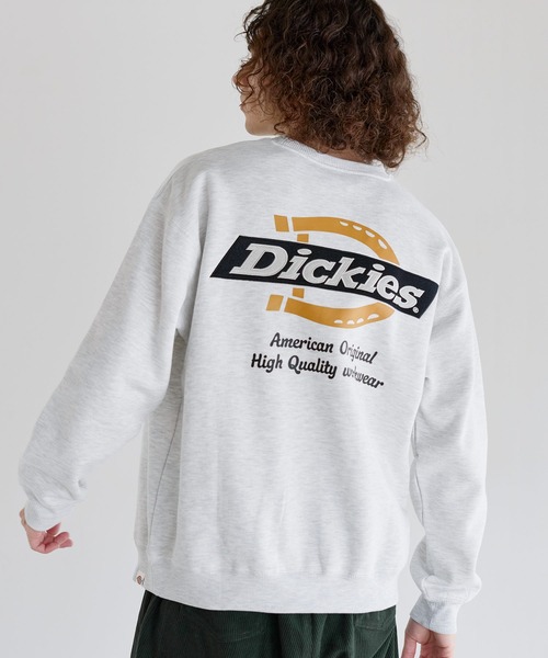 Dickies(ディッキーズ)の「Dickies 裏起毛クルーネック長袖プルオーバー/ブランドロゴ刺繍/ワッペン/バックシンボルプリント刺繍(スウェット・メンズ・ブラック系2/ブラウン/ブラック系1/ブラウン系2/ブラウン系1/ブラック/ネイビー/ネイビー系1/ネイビー系2/ベージュ系2/ベージュ/ベージュ系1・LL/M/L)」の9枚目の写真