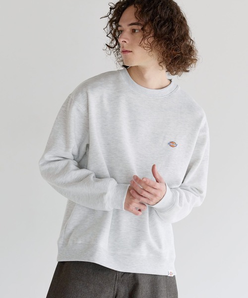 Dickies(ディッキーズ)の「Dickies 裏起毛クルーネック長袖プルオーバー/ブランドロゴ刺繍/ワッペン/バックシンボルプリント刺繍(スウェット・メンズ・ブラック系2/ブラウン/ブラック系1/ブラウン系2/ブラウン系1/ブラック/ネイビー/ネイビー系1/ネイビー系2/ベージュ系2/ベージュ/ベージュ系1・LL/M/L)」の8枚目の写真
