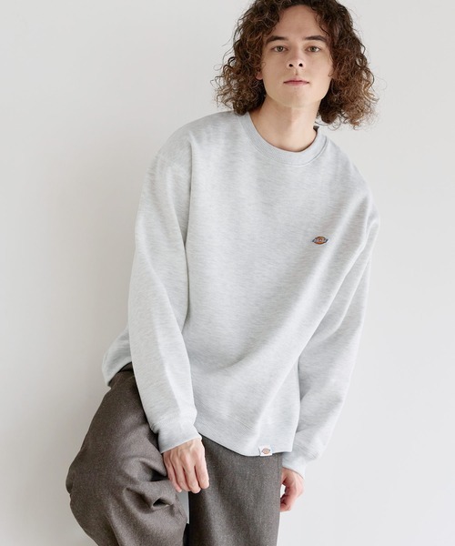 Dickies(ディッキーズ)の「Dickies 裏起毛クルーネック長袖プルオーバー/ブランドロゴ刺繍/ワッペン/バックシンボルプリント刺繍(スウェット・メンズ・ブラック系2/ブラウン/ブラック系1/ブラウン系2/ブラウン系1/ブラック/ネイビー/ネイビー系1/ネイビー系2/ベージュ系2/ベージュ/ベージュ系1・LL/M/L)」の15枚目の写真