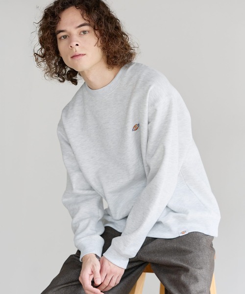 Dickies(ディッキーズ)の「Dickies 裏起毛クルーネック長袖プルオーバー/ブランドロゴ刺繍/ワッペン/バックシンボルプリント刺繍(スウェット・メンズ・ブラック系2/ブラウン/ブラック系1/ブラウン系2/ブラウン系1/ブラック/ネイビー/ネイビー系1/ネイビー系2/ベージュ系2/ベージュ/ベージュ系1・LL/M/L)」の16枚目の写真