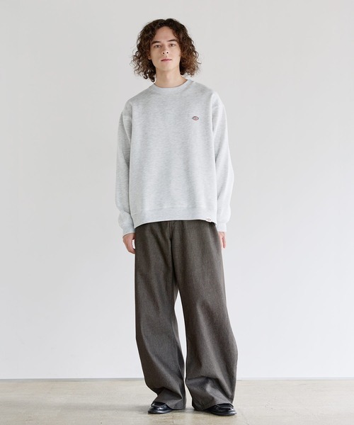 Dickies(ディッキーズ)の「Dickies 裏起毛クルーネック長袖プルオーバー/ブランドロゴ刺繍/ワッペン/バックシンボルプリント刺繍(スウェット・メンズ・ブラック系2/ブラウン/ブラック系1/ブラウン系2/ブラウン系1/ブラック/ネイビー/ネイビー系1/ネイビー系2/ベージュ系2/ベージュ/ベージュ系1・LL/M/L)」の18枚目の写真