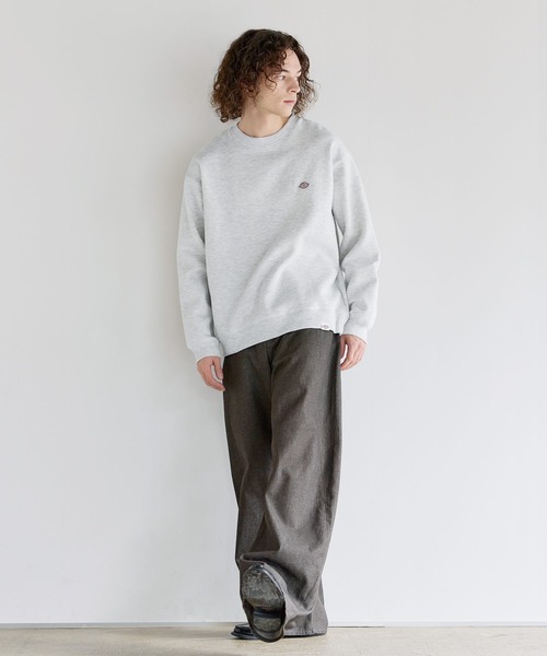 Dickies(ディッキーズ)の「Dickies 裏起毛クルーネック長袖プルオーバー/ブランドロゴ刺繍/ワッペン/バックシンボルプリント刺繍(スウェット・メンズ・ブラック系2/ブラウン/ブラック系1/ブラウン系2/ブラウン系1/ブラック/ネイビー/ネイビー系1/ネイビー系2/ベージュ系2/ベージュ/ベージュ系1・LL/M/L)」の19枚目の写真