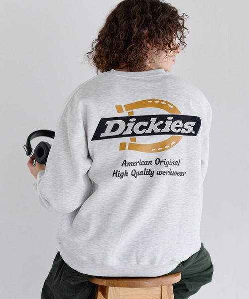 Dickies(ディッキーズ)の「Dickies 裏起毛クルーネック長袖プルオーバー/ブランドロゴ刺繍/ワッペン/バックシンボルプリント刺繍(スウェット・メンズ・ブラック系2/ブラウン/ブラック系1/ブラウン系2/ブラウン系1/ブラック/ネイビー/ネイビー系1/ネイビー系2/ベージュ系2/ベージュ/ベージュ系1・LL/M/L)」の22枚目の写真